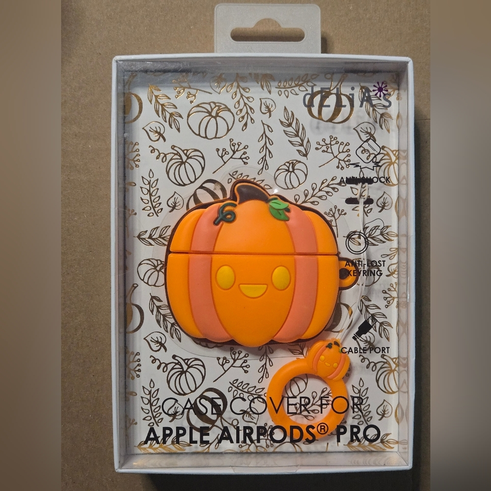 NIB dELIA*S Apple Airpod Pumpkin Case